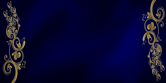 Blue gold background decorative design free wallpaper for desktop - medium preview image