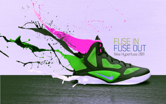 Shoes paint splash purple background free wallpaper for desktop - medium preview image