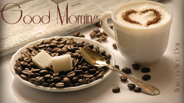 Coffee plate beans heart newspaper free wallpaper for desktop - medium preview image