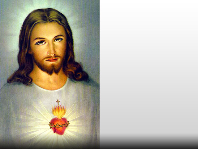 Jesus heart halo painting art free wallpaper for desktop - medium preview image