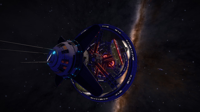 Space station galaxy star black free wallpaper for desktop - medium preview image