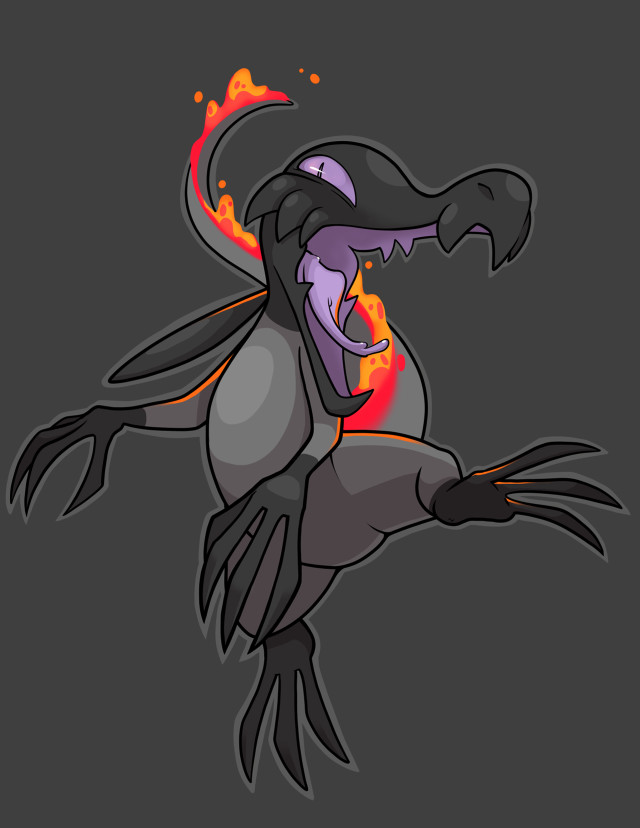 Cartoon demon character body head free wallpaper for mobile - medium preview image