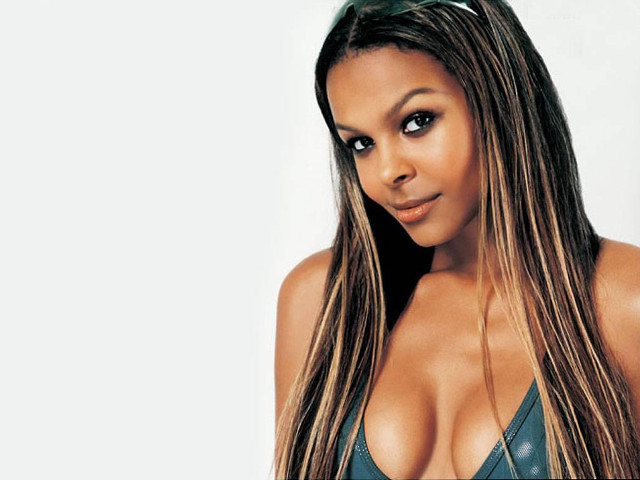 Woman long hair bikini top free wallpaper for desktop - medium preview image