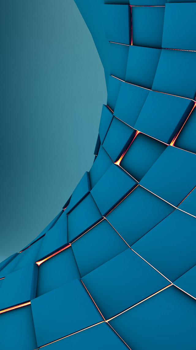Blue abstract background curved metal free wallpaper for mobile - medium preview image