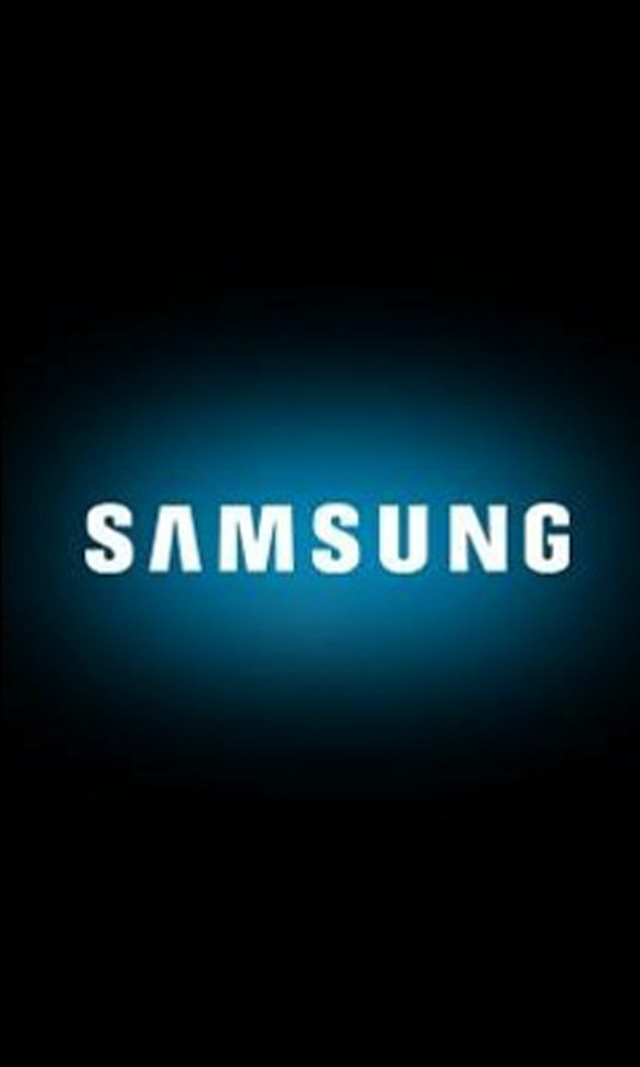 Samsung logo dark blue light free wallpaper for mobile - medium preview image