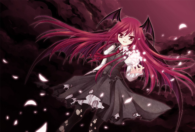 Girl red hair black dress #3 free wallpaper for desktop - medium preview image