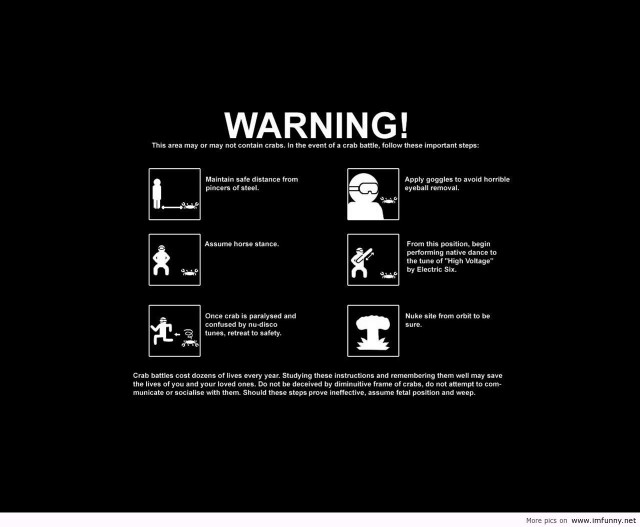 Warning instructions dark room black free wallpaper for desktop - medium preview image
