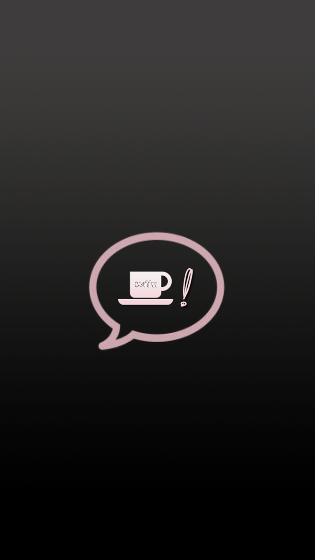 Black pink speechbubble coffee spoon free wallpaper for mobile - medium preview image