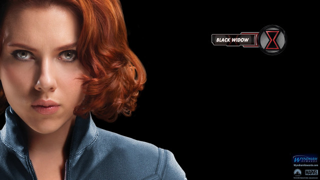 Red haired woman black widow free wallpaper for desktop - medium preview image