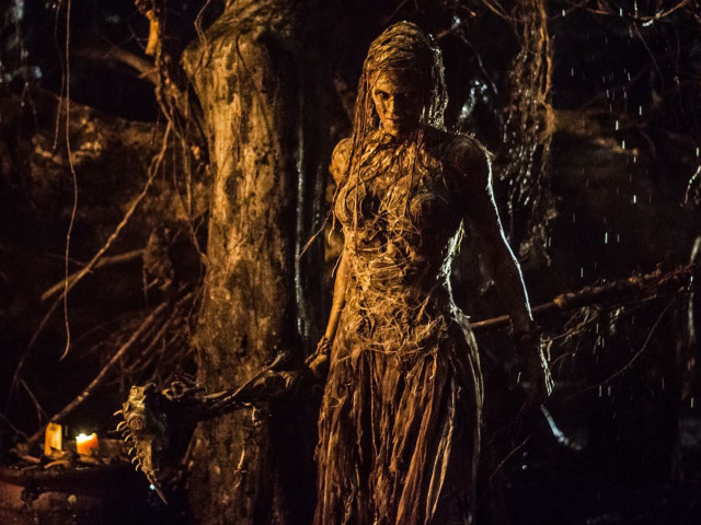 Woman dress woods tree candle free wallpaper for desktop - medium preview image