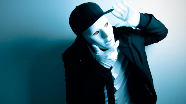 Man white mask black jacket free wallpaper for desktop - medium preview image