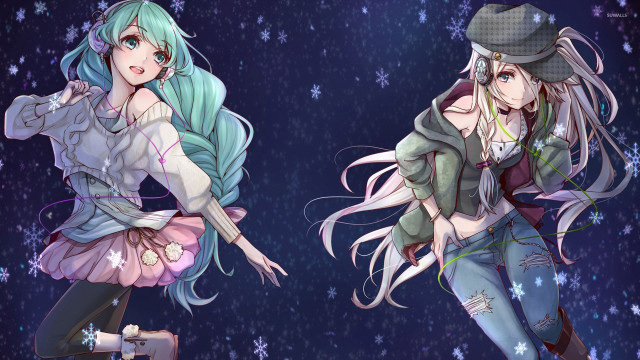 Anime characters different outfits hats free wallpaper for desktop - medium preview image