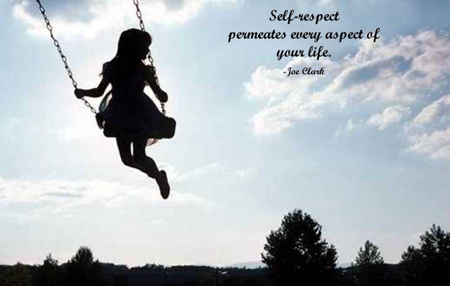 Girl swinging self respect life free wallpaper for desktop - medium preview image