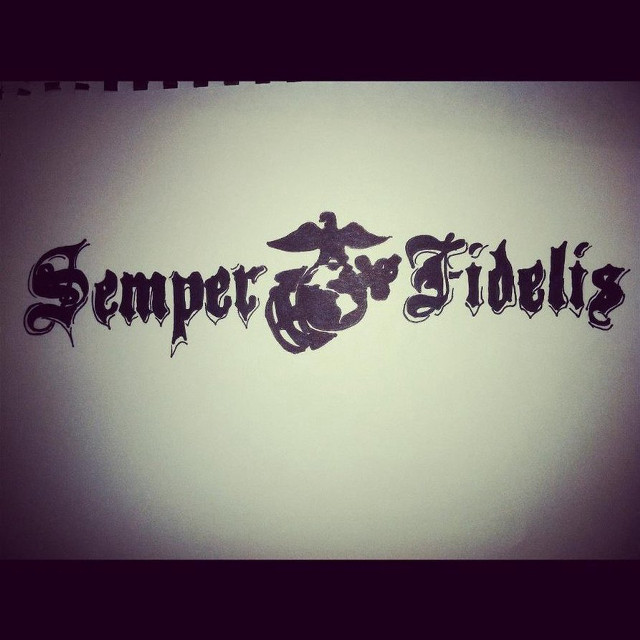 Semper fiblis band logo wall free wallpaper for tablet - medium preview image