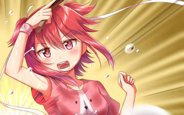 Pink hair girl bubbles manga free wallpaper for desktop - medium preview image