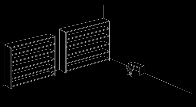 Bookcase desk chair wall shelves free wallpaper for desktop - medium preview image