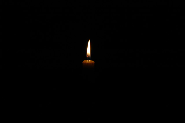Candle lit dark black background #2 free wallpaper for desktop - medium preview image