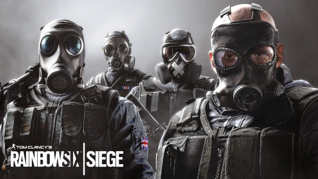 Gas masks group people faces free wallpaper for desktop - medium preview image