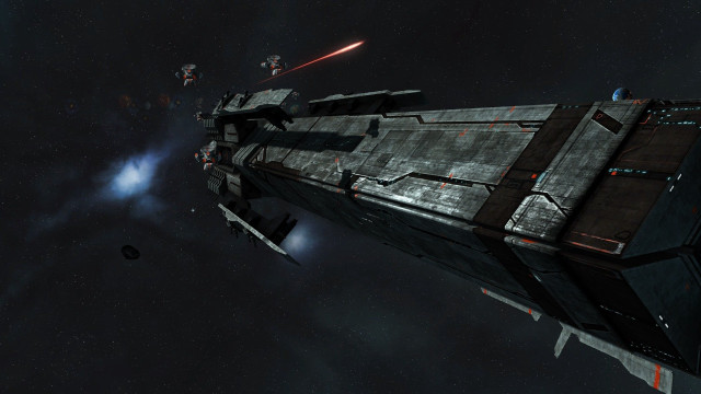 Spaceship flying star wars ship free wallpaper for desktop - medium preview image