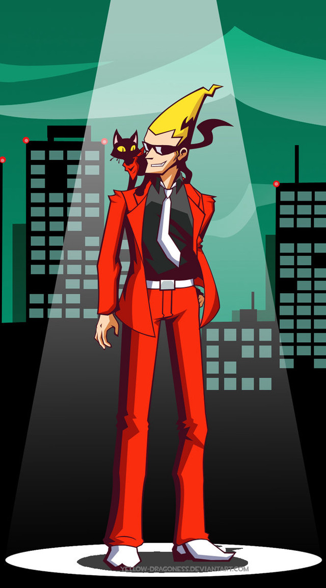 Man red suit yellow hat free wallpaper for mobile - medium preview image