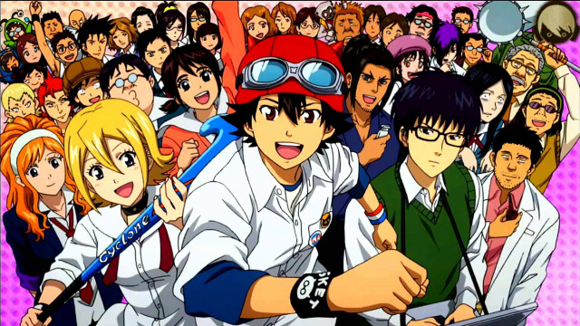 Group people anime background pointing free wallpaper for desktop - medium preview image