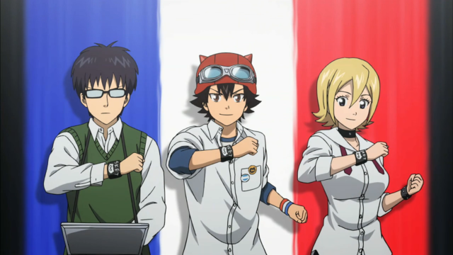 Group people flag laptop standing free wallpaper for desktop - medium preview image