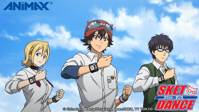 Anime characters blue sky clouds #2 free wallpaper for desktop - medium preview image