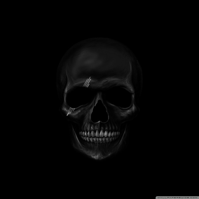 Black skull cross forehead black free wallpaper for tablet - medium preview image