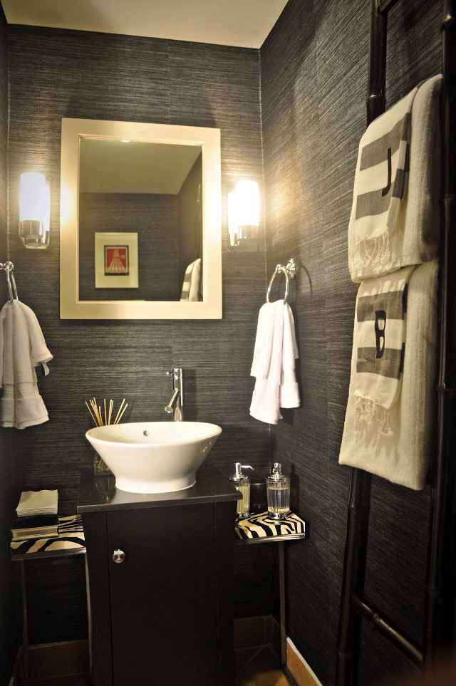 Bathroom sink mirror towels zebra free wallpaper for mobile - medium preview image