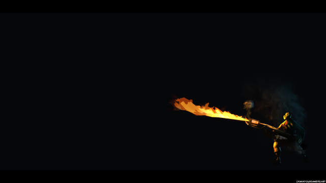 Person holding fire stick dark free wallpaper for desktop - medium preview image