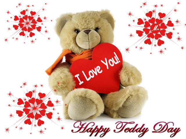 Teddy bear heart message i free wallpaper for desktop - medium preview image