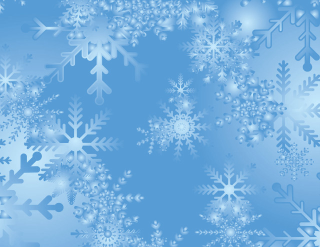 Blue background snowflakes pattern bottom free wallpaper for desktop - medium preview image