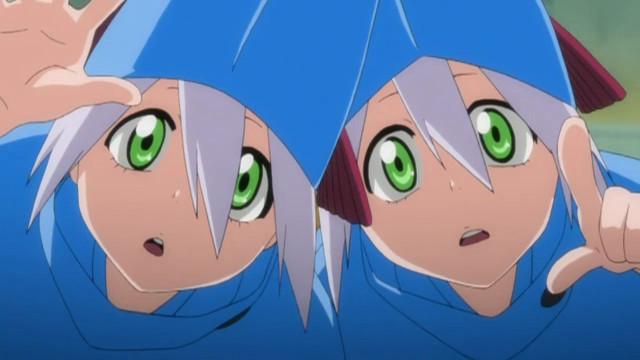 Green eyed girl blue outfit free wallpaper for desktop - medium preview image