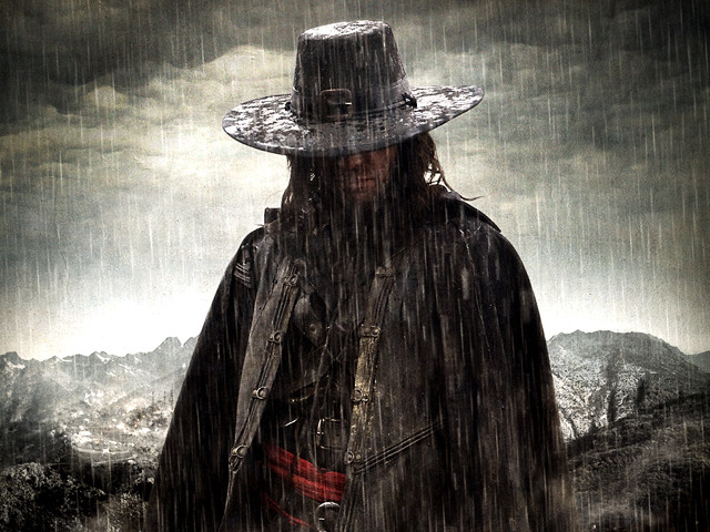 Man hat coat rain gun free wallpaper for desktop - medium preview image