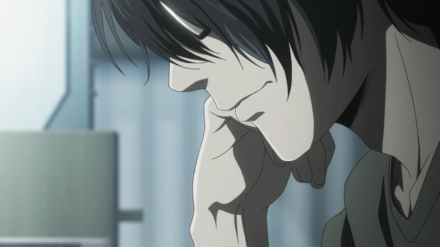 Man blackhair glasses profile indoor free wallpaper for desktop - medium preview image