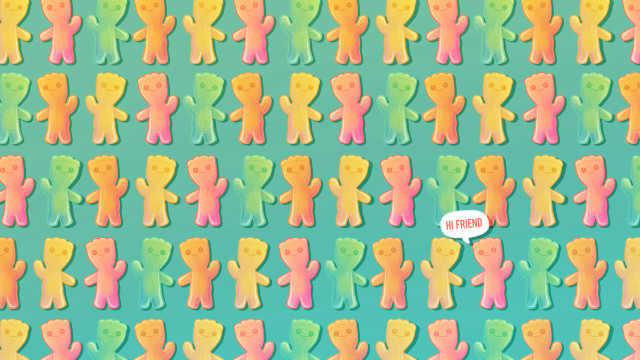 Colorful teddy bears not touch free wallpaper for desktop - medium preview image