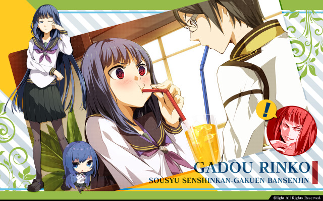 Anime characters drink gadu rinko free wallpaper for desktop - medium preview image