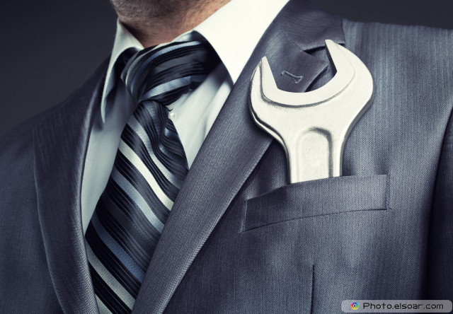 Man suit wrench pocket tie free wallpaper for desktop - medium preview image