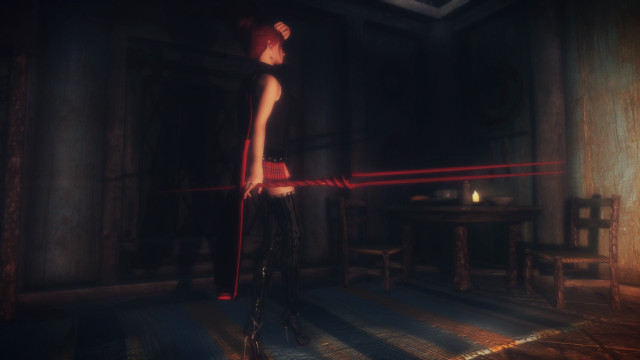 Woman red hat standing room free wallpaper for desktop - medium preview image