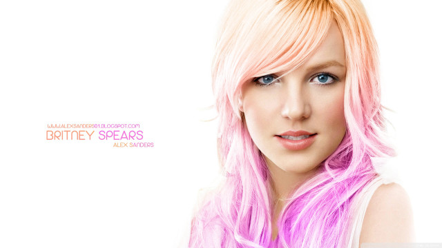 Pink hair blue eyes smiling free wallpaper for desktop - medium preview image