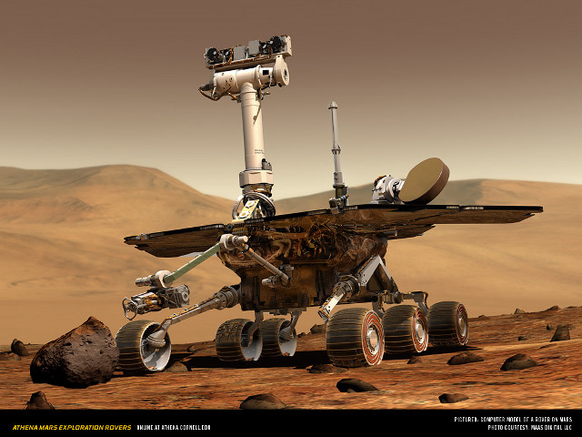 Mars rover desert camera image #2 free wallpaper for desktop - medium preview image
