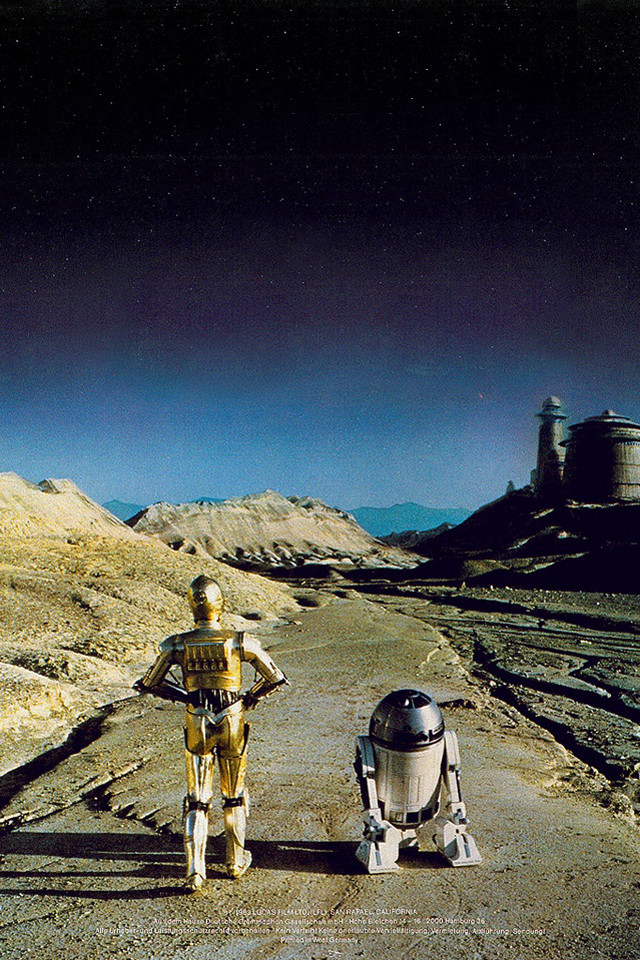 Toy robots desert road mountain free wallpaper for mobile - medium preview image