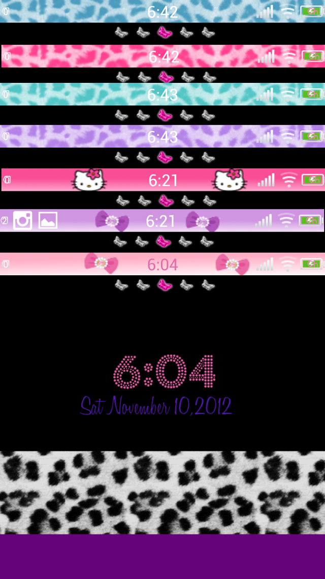 Leopard print cat purple background free wallpaper for mobile - medium preview image