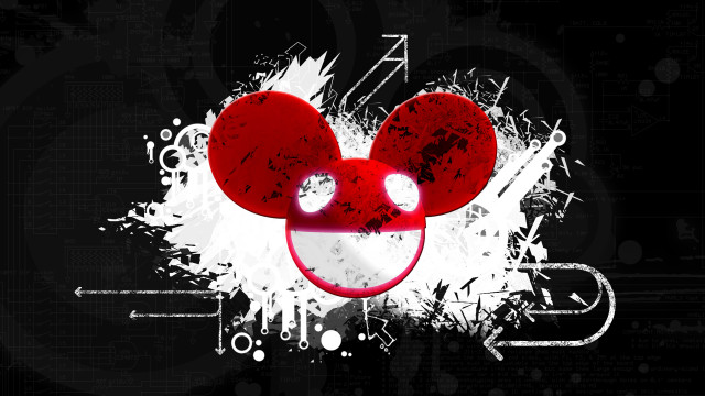 Mickey mouse head red light free wallpaper for desktop - medium preview image