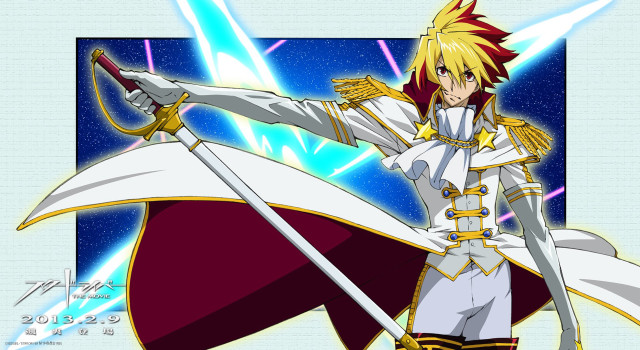 Man white gold outfit sword free wallpaper for desktop - medium preview image