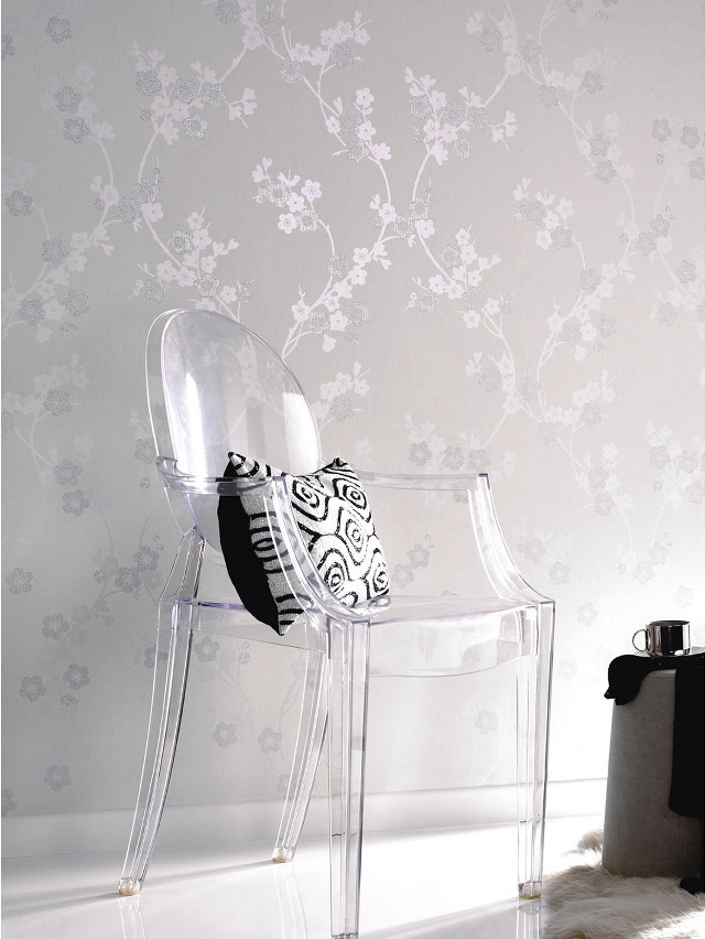 Clear chair black white pillow free wallpaper for mobile - medium preview image