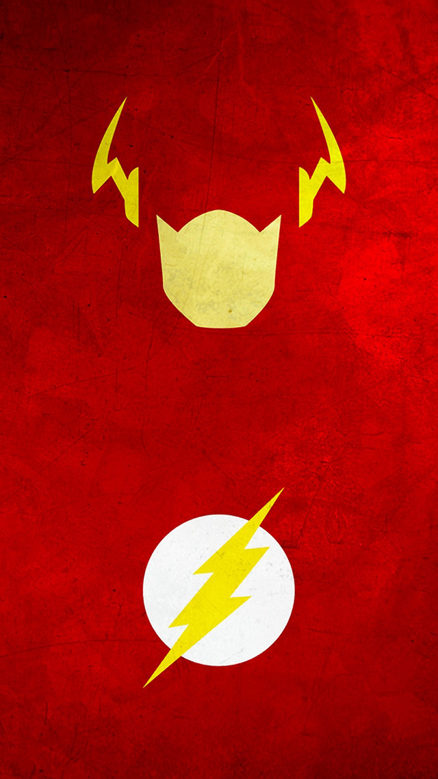 Red background yellow flash white free wallpaper for mobile - medium preview image