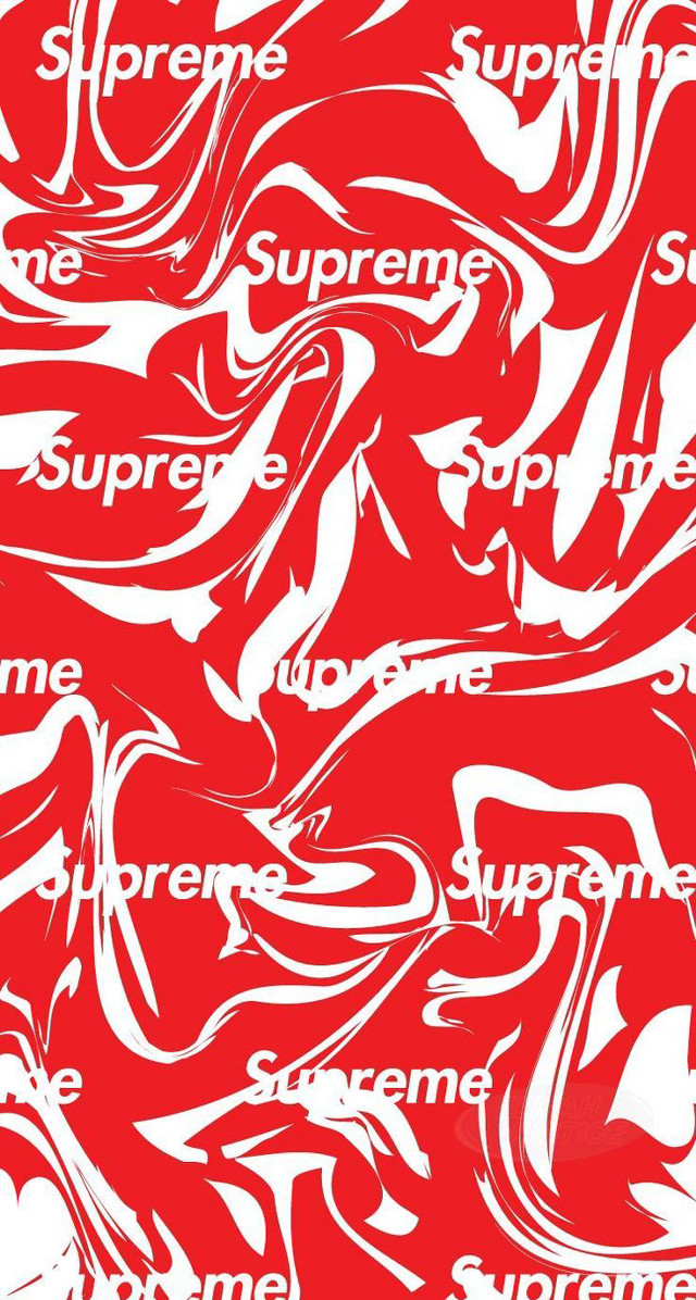 Red white background supreme white free wallpaper for mobile - medium preview image