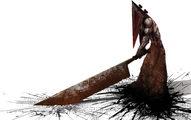Bloody knife black debris white free wallpaper for desktop - medium preview image