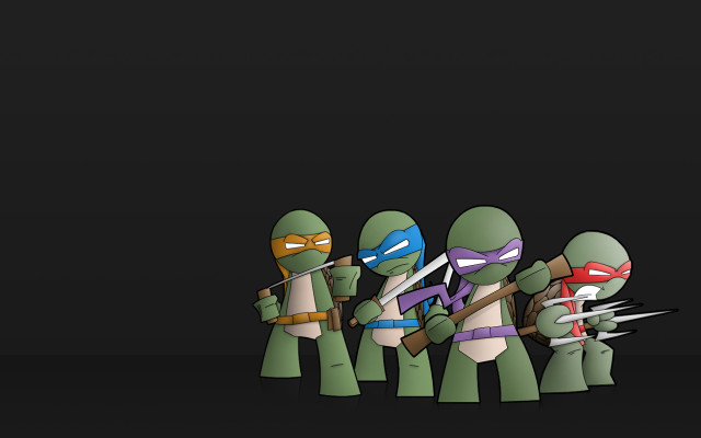 Teenage mutant ninja turtles group #2 free wallpaper for desktop - medium preview image